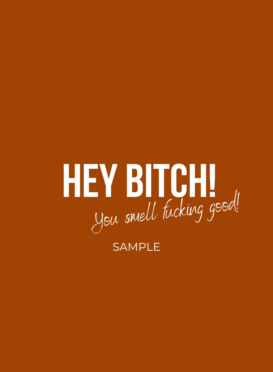 SAMPLE - HEY BITCH!